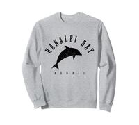 Hanalei Bay Hawaii Dolphin Surf Kauai Hawaiian Vintage Sweatshirt