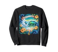 Hanalei Hawaii Tropical Wave Vibes Ocean Art Nature Scenes Sweatshirt