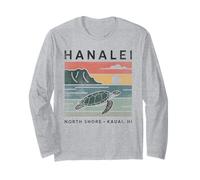 Hanalei Sea Turtle Shirt Kauai Hawaii North Shore Tee Long Sleeve T-Shirt