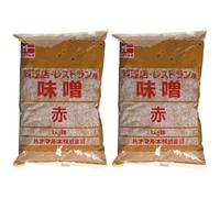 Hanamaruki Ryoriten Aka Miso Paste (1 kg), 1000 Gram (Pack of 2)