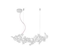 Hanami Pendant Large Transparent/ Red Wire