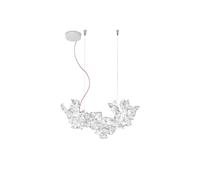 Hanami Pendant Small Transparent/ Red Wire