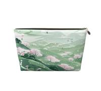 HanamiHaze Leather Toiletry Bag for Men, Travel Pouch