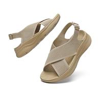Hanani Womens Orthopedic Sandals Adjustable Strap Sandals Arch Support Ladies Summer Wedge Slingback Sliders Platform Walking Shoes Washable Slide Sport Girls Casual Thick Bottom Beach Shoes