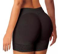 Hanaoops Women Butt Lifter Tummy Control Knickers Hip Enhancer Body Shaper Padded Lace Panties Seamless Shorts Shaping Underwear Slimming Pants Under Dresses Black