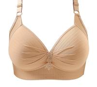 Hanaoops Women's Minimiser Bra Plus Size Underwired Bra Full Coverage Non-Padded Everyday Bras for Women
