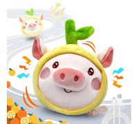 Hanarook Interactive Dog Toy, Movable Dog Toy to Keep Them Busy, Automatic Bouncing Dog Toy / Vibrating Ball with Jumping Music Talking Silent Mode USB