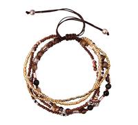 Hanary Bohemian Bead Stacked Bracelet, Vintage Multi-Layer Bracelet, Gift for Her