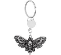 Hanary Gothic Luna Moth Butterfly Skull Keychain, Goth Emo Punk Grunge Keychain, Goth Accessories, Christmas Jewelry Gift for Women