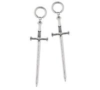 Hanary Gothic Sword Earrings Dangle, Gothic Punk Grunge Emo Earrings, Goth Jewelry, Halloween Christmas Jewelry Gift For Women