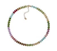 Hanary Trendy Colorful Beaded Crystal Choker, Y2k Summer Necklace, Boho Jewelry, Christmas Jewelry Gift for Women