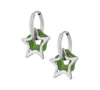 Hanary Y2k Green Crystal Star Earrings, Goth Emo Punk Y2k Earrings, Halloween Christmas Jewelry Gift For Women