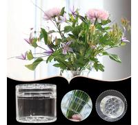 Hanataba Flower Arranger Twist 3 Pcs Spiral Ikebana Stem Holder, Transparent Reusable Floral Grid for Vase, Bloom Shaper for Flowers (2L+1S)