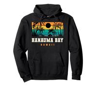 Hanauma Bay Hawaii Retro Design Hanauma Bay Oahu HI Pullover Hoodie
