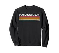 Hanauma Bay Hawaii Retro Design Hanauma Bay Oahu HI Sweatshirt