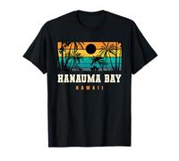 Hanauma Bay Hawaii Retro Design Hanauma Bay Oahu HI T-Shirt