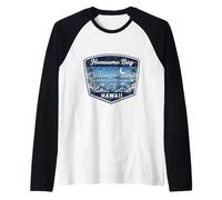 Hanauma Bay Hawaii Sea Turtle Ocean Marine Life Beach Raglan Baseball Tee