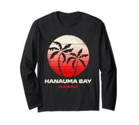Hanauma Bay Hawaii Sunset Design Hanauma Bay Oahu HI Long Sleeve T-Shirt