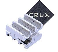Hanayama and Crux Cast Rattle Puzzle - Level 5 of 6 - Very Difficult - Includes Crux Sticker