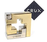 Hanayama Cast Cross Puzzle - Level 3 of 6 - Mid Range - Includes Crux Sticker