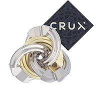 Hanayama Cast Cyclone Puzzle - Level 5 of 6 - Fairly Hard - Includes Crux Sticker