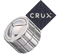 Hanayama Cast Cylinder Puzzle - Level 4 of 6 Difficulty - Includes Crux Sticker