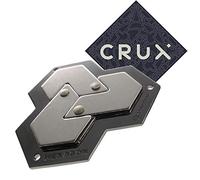 Hanayama Cast Hexagon Puzzle - Level 4 of 6 - Fairly Hard - Includes Crux Sticker