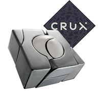 Hanayama Cast Marble Puzzle - Level 5 of 6 - Difficult Puzzle - Includes Crux Sticker