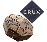 Hanayama Cast News Puzzle - Level 6 of 6 - Grandmaster Difficulty - Includes Crux Sticker