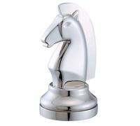 EUREKA 473684 Bishop Cast Chess Game, Silver