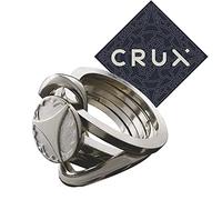 Hanayama Cast Ring II Puzzle - Level 5 of 6 - Very Difficult - Includes Crux Sticker