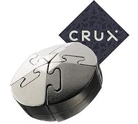 Hanayama Cast Spiral Puzzle - Level 5 of 6 - Difficult Puzzle - Includes Crux Sticker
