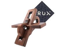 Hanayama Cast Violin Puzzle - Level 3 of 6 Grandmaster - Mid Level Difficultly Puzzle - Includes Crux Sticker