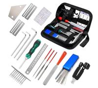 hanbangabc Guitar Tool Kit,Guitar Maintenance Kit, Guitar Repair Kit, Luthier Tools,Guitar Setup Kit for Ukulele Bass Mandolin Banjo Guitar,Guitar Maintenance Kit with Carry Bag