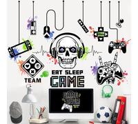 HanBaoHouse Children's Cartoon Wall Stickers Game Wallpaper Game Controller Wall Stickers, Boys' Room Wallpaper (dinosaur02)