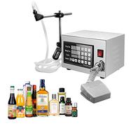 Hanchen Automatic Liquid Filling Machine 5ml-3000ml Low Corrosion Resistant Bottle Filler 3L /min with Pedal for Oil Perfume Alcohol Beverages