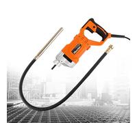 Hanchen Concrete Poker 1280W Concrete Vibrating Motor 5000r/min Aluminum Electric Industrial Vibrating Poker Vibrator with 1.5m Hose, Rod Diameter 35mm CE Certificated