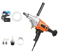 Hanchen Core Machine 130mm Diameter Concrete Machine 3200W Wet Handheld Electric Core Drill with Water Pump 220V for Concrete Cement Wall Red Brick (Without Drill)