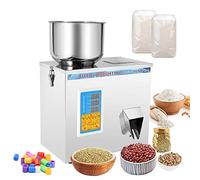 Hanchen Powder Filling Machine Particle Weighing Filling Machine Automatic Bottle Bag Powder Filler for Tea Seeds Grains Powder (1-200g filler)