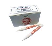 Hancocks Wax Pencils - 25 White Wax Fabric/Garment Marking Pencils