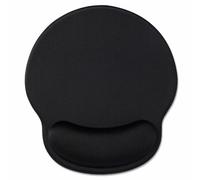 Hancynir Ergonomic Mouse Pad Wrist Support, Black Gel Mouse Pads with Wrist Rest, Comfortable Pain Relief Mousepad with Non-Slip PU Base for Gaming Laptop Work Desk Accessories Office Supplies Decor