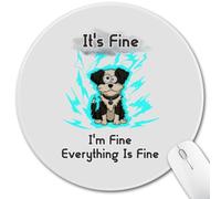 Hancynir Small Mouse Pad, Funny Dog Mousepad for Desk Accessories, Cute Mouse Pads with Non-Slip Rubber Base, Travel Mouse Mat for Laptop Gaming Computer Wireless Mouse Home Office Supplies Decor