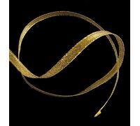 HAND ® 1 Roll appx 22m Gold/Silver Glitter Metallic Ribbon - Assorted Width (FG02 8mm Gold Sheer)