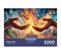 Hand 1000Piece JigsawPuzzlesCreation of Adam ForAdult Colourful Brainteasing Age12+byth ThemeFlowersandBirds Brainteasing Adults Jigsaw Puzzle 70x50cm/1000pcs