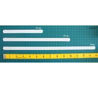 HAND ® 4 Pcs Metal White Boning for Corsets - 12 mm Wide (Size 15 cm)