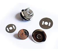 HAND 5 Full Sets Magnetic Buttons- Flat Smooth Finish, Snap Bag Magnetic Clasp - Silver, 20mm