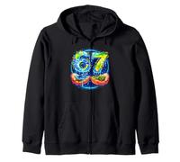 Hand 67 Earth Day Men Women 6 7 Six Seven Brainrot Kid Gift Zip Hoodie