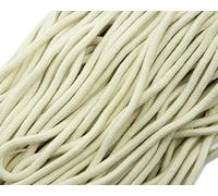 HAND® 6mmW Strong Cream 100% Cotton Rope Cord with Inner Core for General Use and Garment Embellishment - 10 Metres