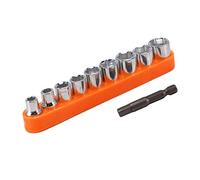 Hand 9Pcs /10Pcs 1/4 Inch Drive Hex Bit Socket Wrench Set Sleeve Wrench Set Wrench Adapter 5/6/7/8/9/10/11/12/13Mm