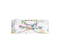 Hand And Happy Fathers Day Printed Baby Headband, Soft and Breathable, Adjustable, Perfect for Baby Photos (0-6 Months)